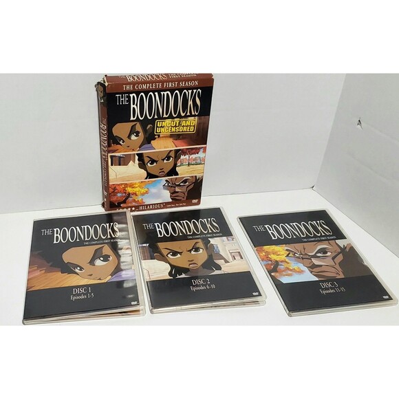 Boondocks Seasons 1 & 2 + Season 3 Disc 1 DVD Lot | Adult Swim | Tested - Picture 2 of 12
